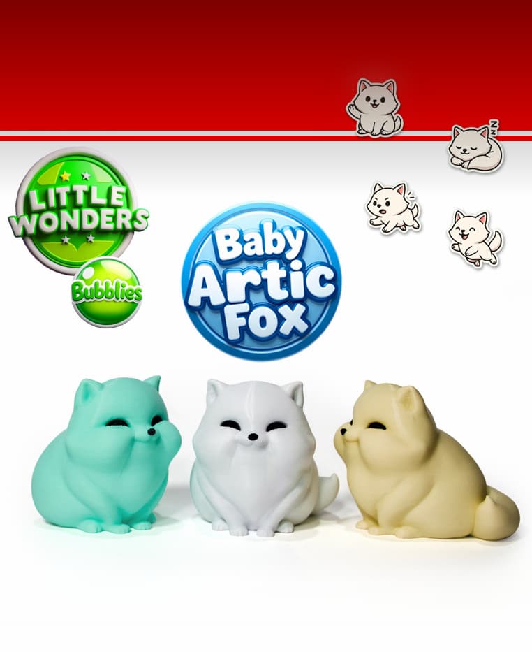 Baby Artic Fox 3d model