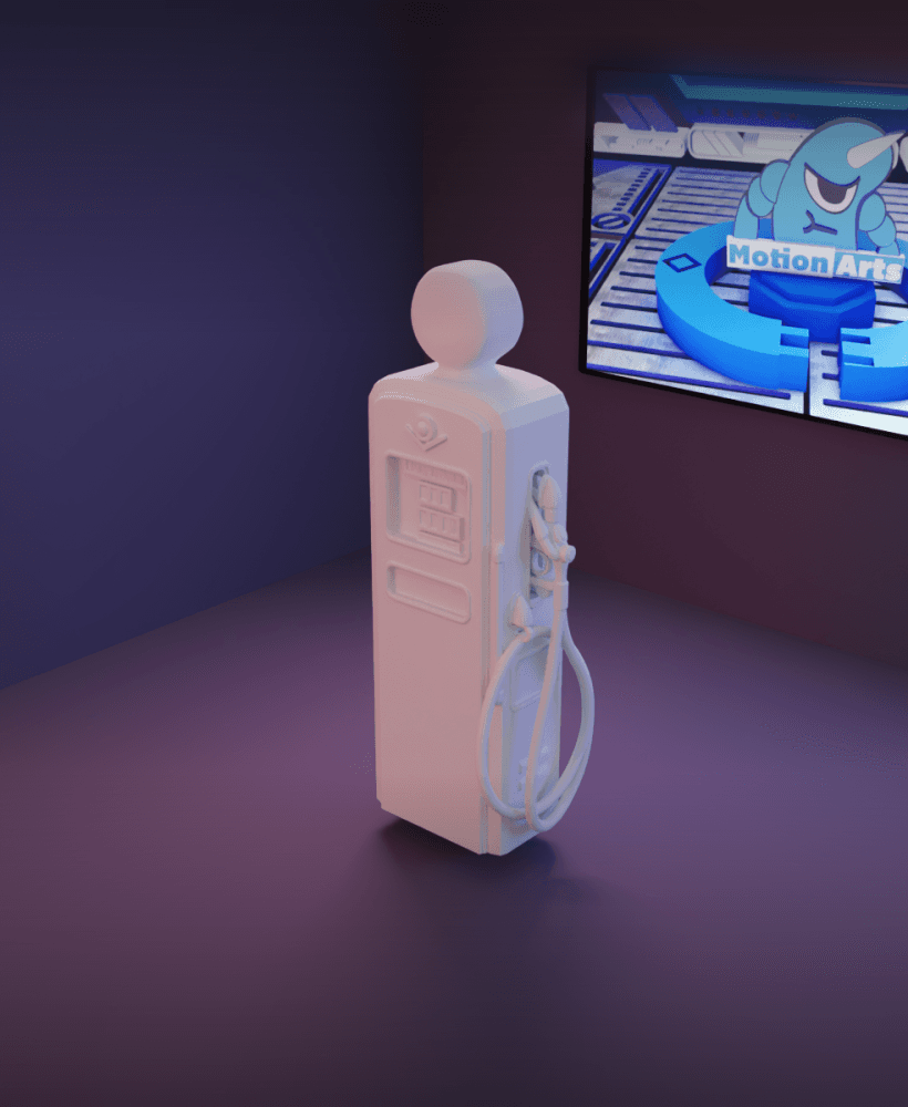 Bomba posto gasolina antiga.stl 3d model
