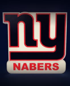 New York Giants - LED strip compatible 3d model