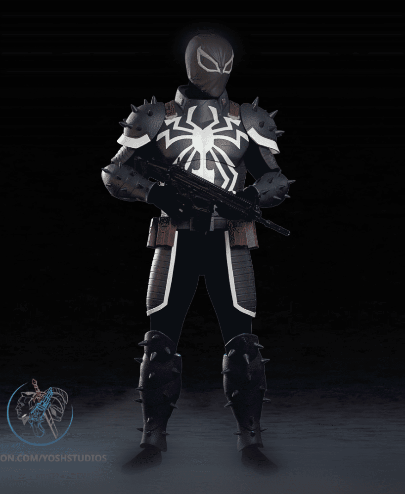 Agent Venom Armor 3D Printer STL File 3d model