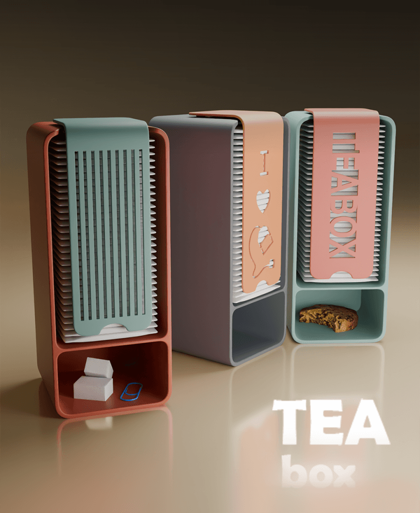 Tea box office organizer 3d model