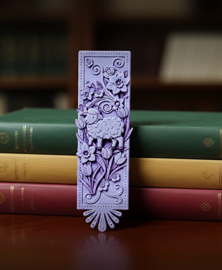 Easter Bookmark - Hueforge - 4 colors 3d model