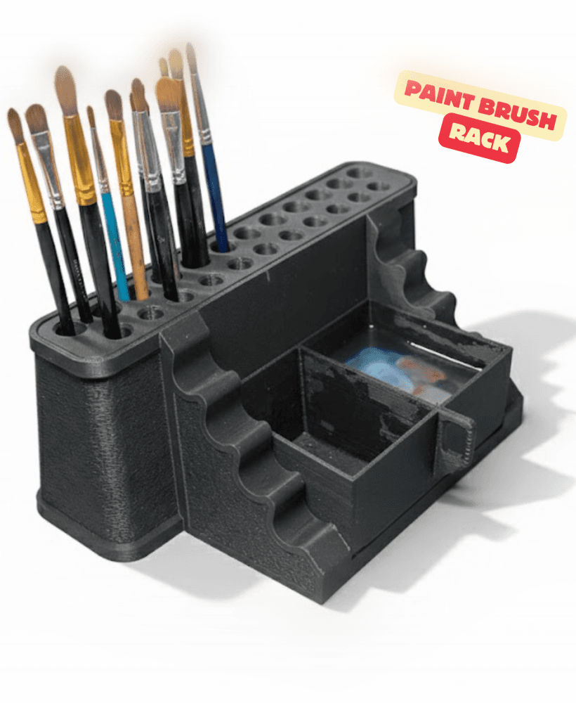PAINT BRUSH RACK / PAINTING RACK / PAINT TOOLS / ORGANIZER / BRUSH RACK / WORKSHOP TOOLS 3d model