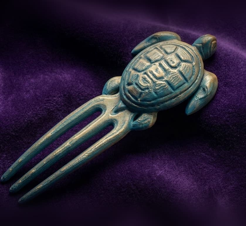 Turtle_Hairpin_002.3mf 3d model