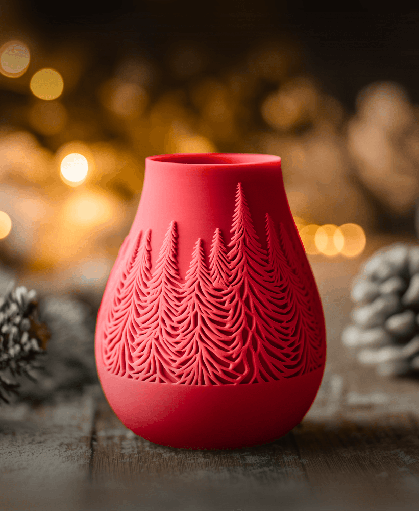 Snowlit Vase for Cute Christmas Home Decor 3d model