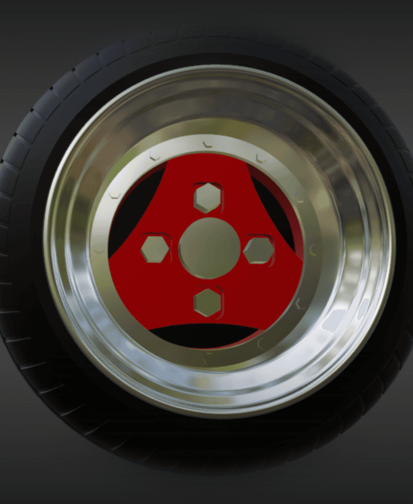 Advan A3A wheels 1/64 JDM 3d model