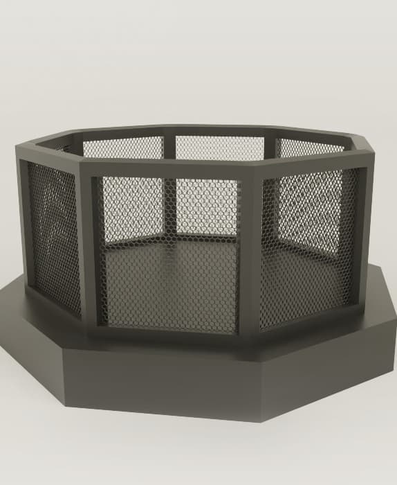 UFC Octagon Arena 3d model