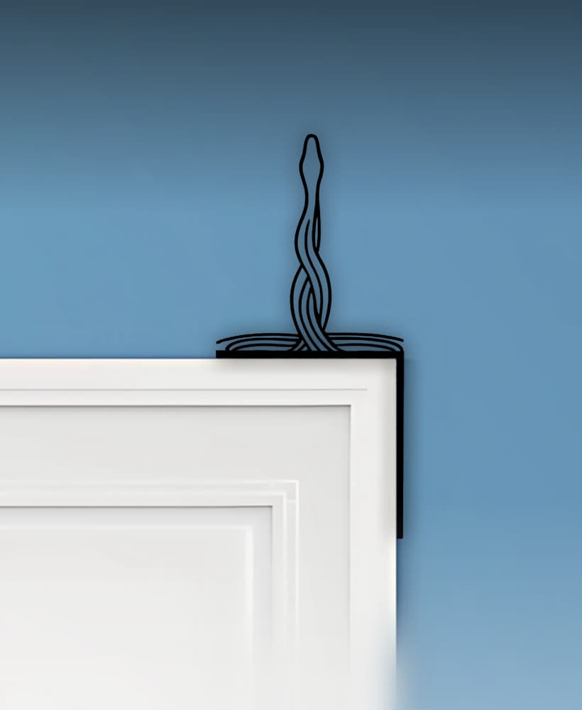 Snake Door Corner Decor 3d model