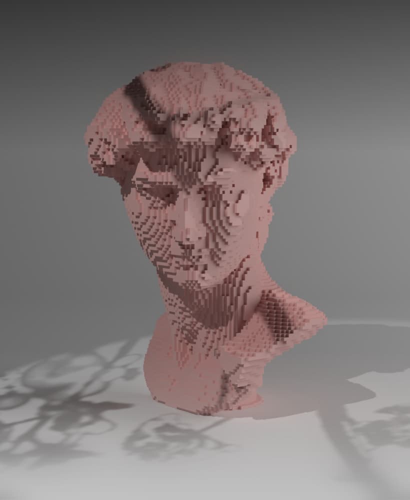 David Pixel 3d model