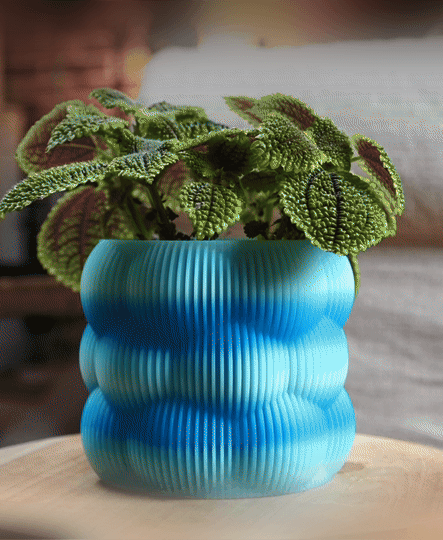 BubblePlanter w. hidden Driptray 3d model