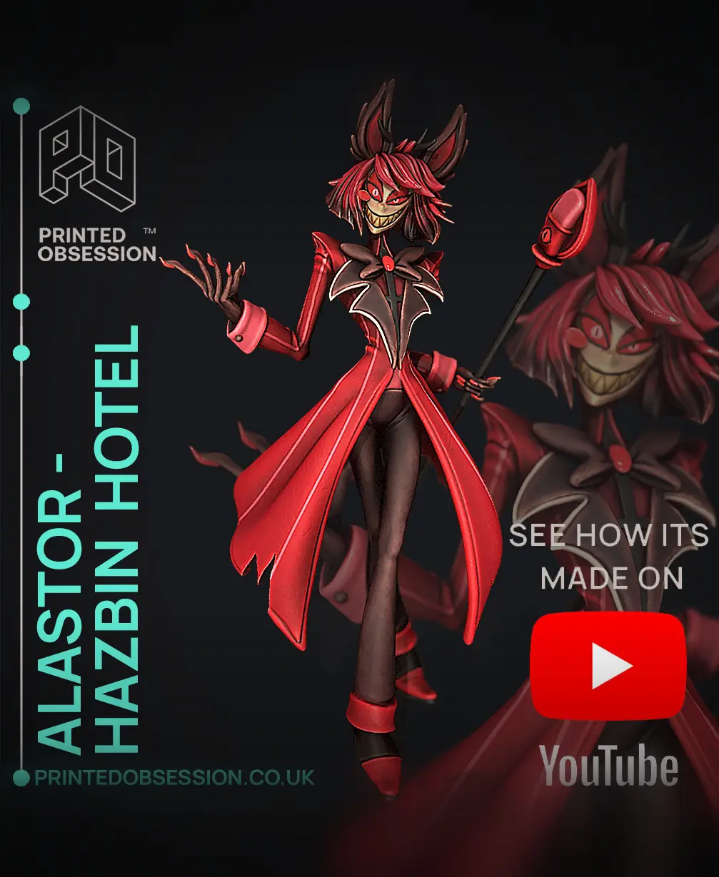 Alastor - Hazbin Hotel - Fan Art 3d model