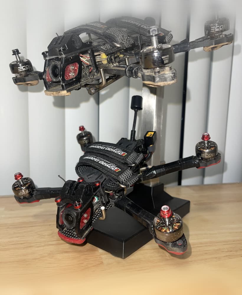 Desktop FPV Dual Drone Display Base 3d model