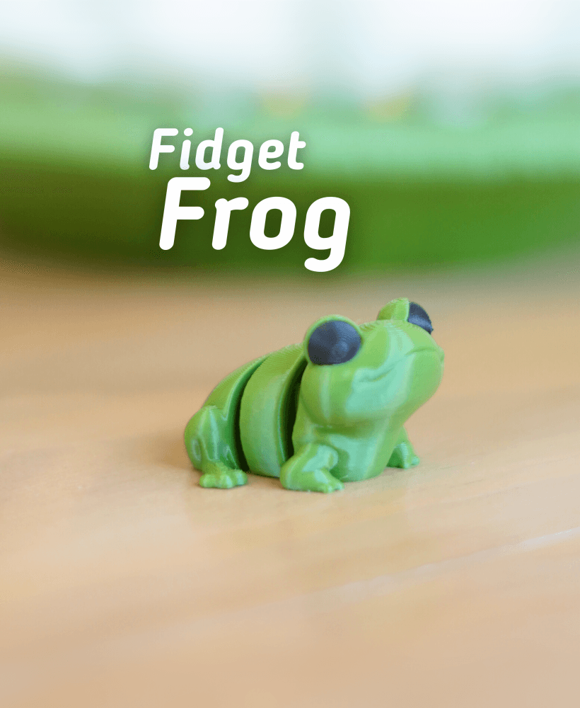 Fidget Frog - Flexi Articulating Frog - Ludo 3D Printed Animal 3d model