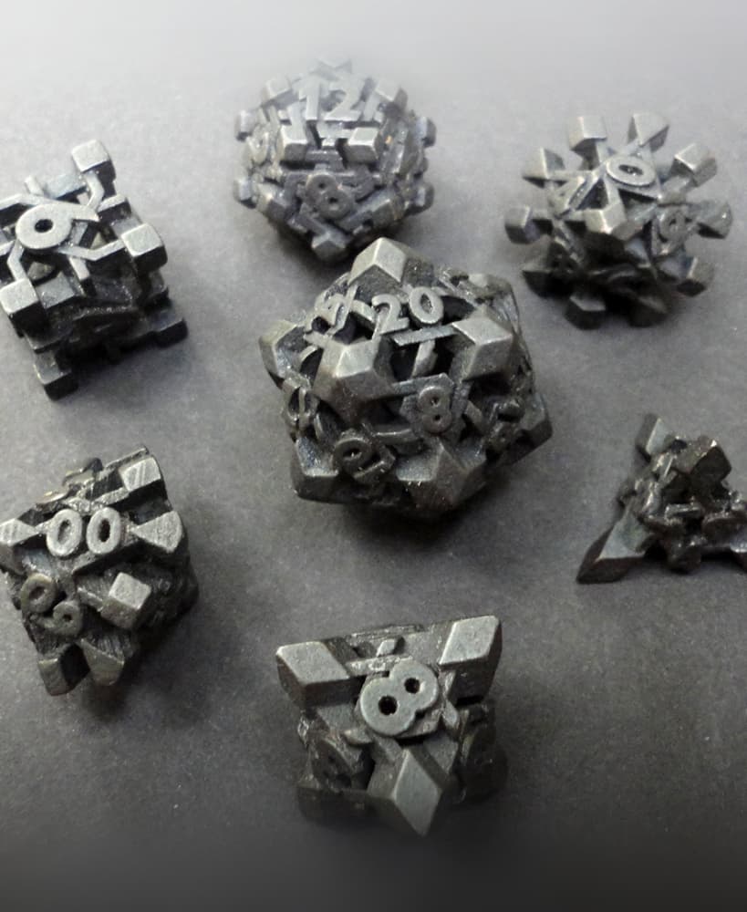 Intangle Dice Set with Decader 3d model