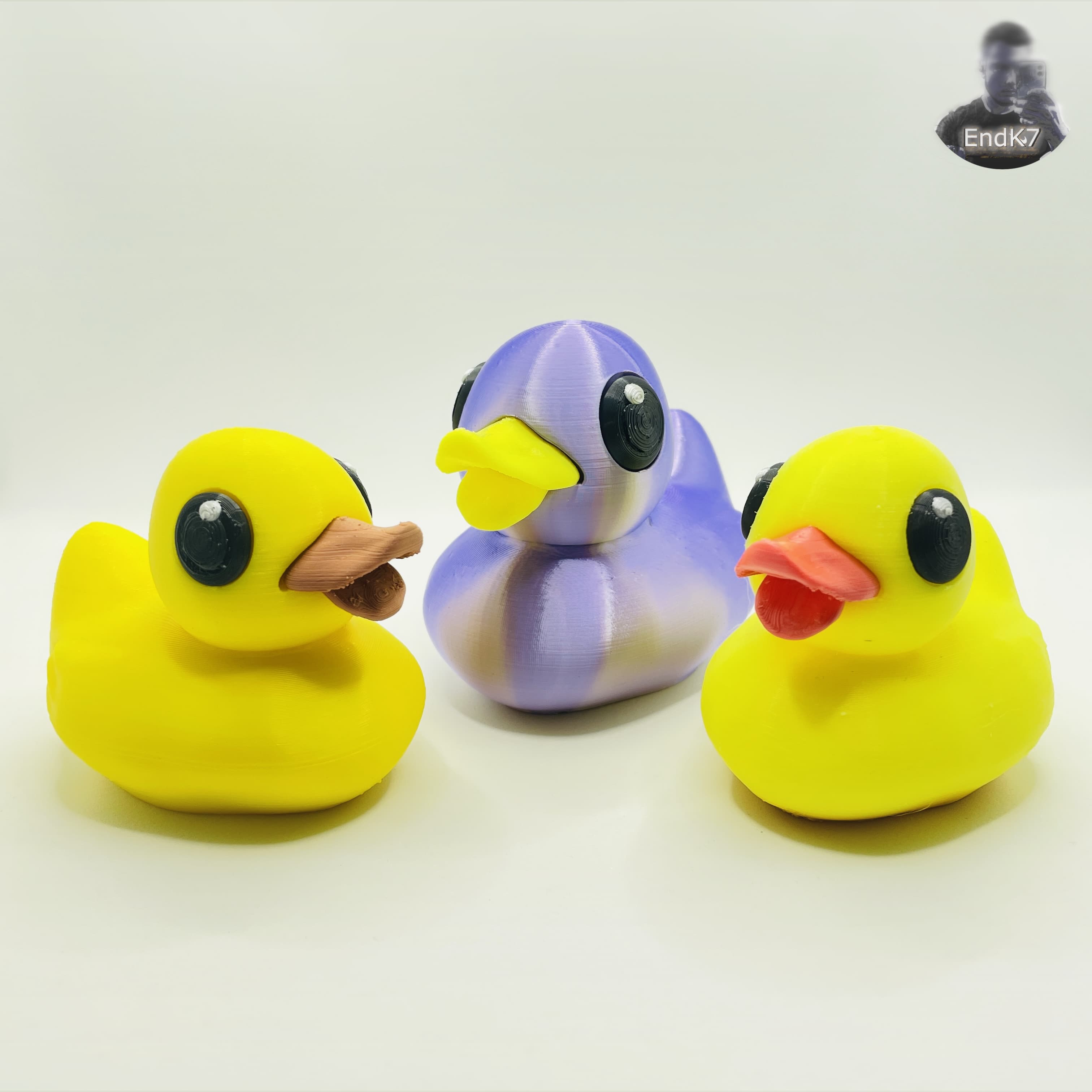 Rubber Duck - Bottle Opener & Figurine - movable beak - separated Parts 3d model