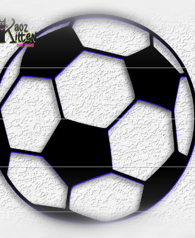 soccer ball wall art sports decor 3d model