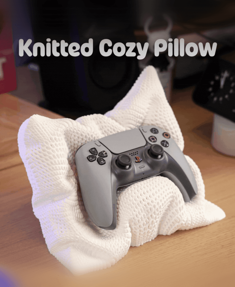 Knitted Cozy Pillow 3d model