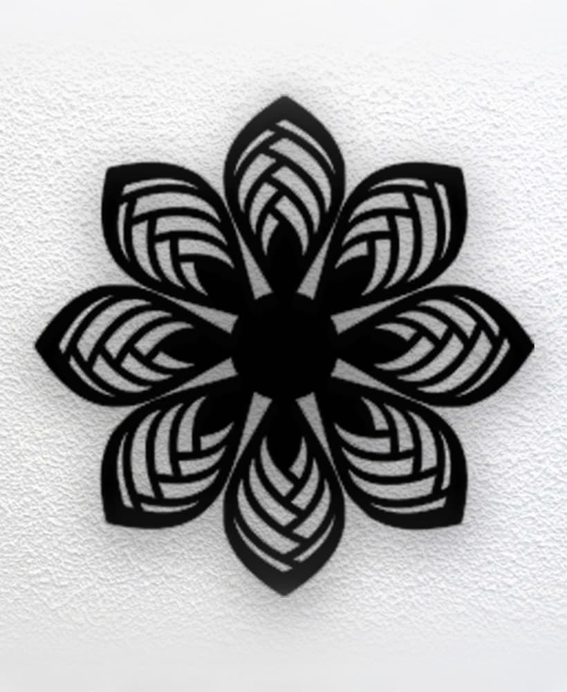 Flower Wall Art 3d model