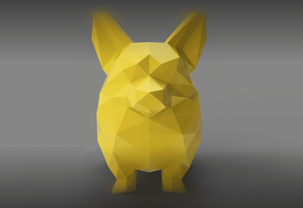 Low Poly Corgi 3d model