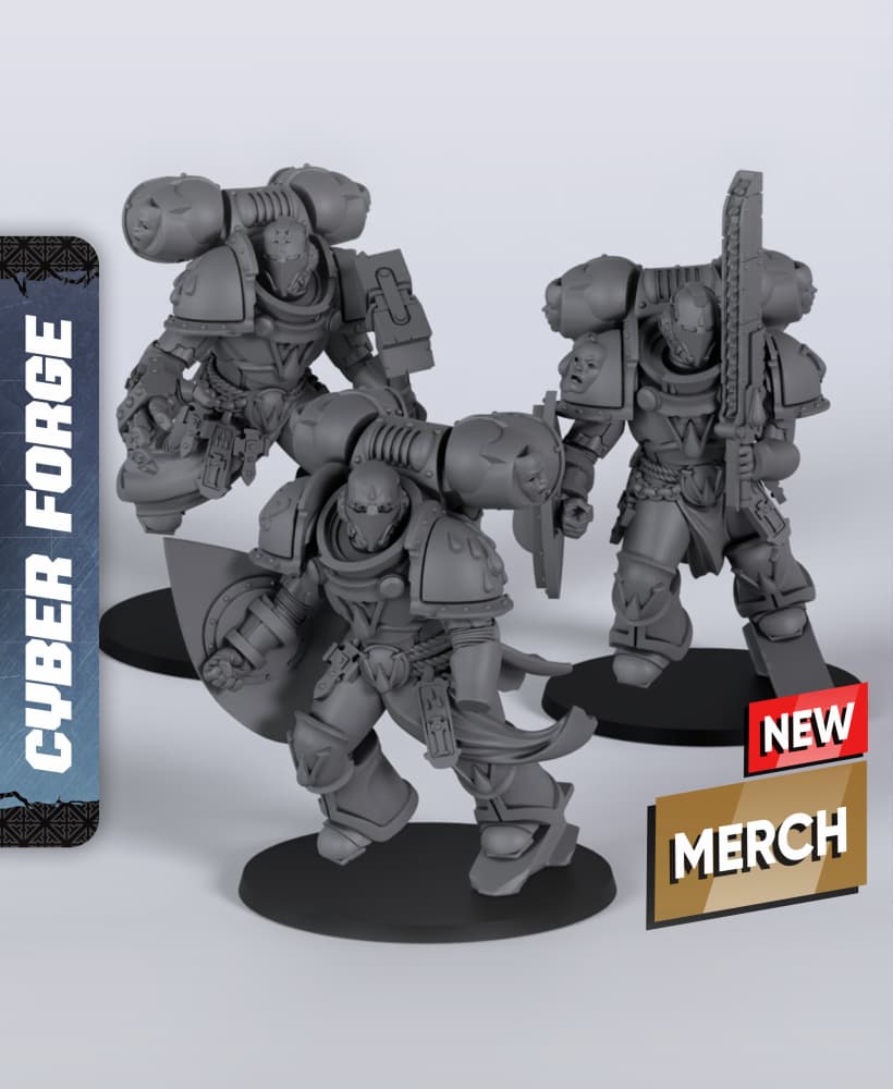 CV SKystrikers - With Free Cyberpunk Warhammer - 40k Sci-Fi Gift Ideas for RPG and Wargamers 3d model