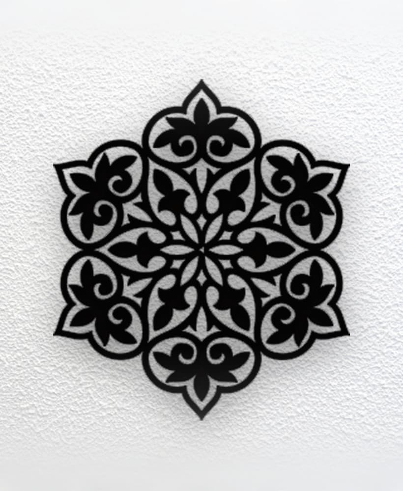 Mandala Wall Art 3d model