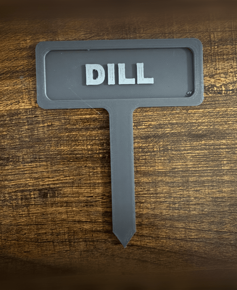Dill Garden Marker | 3D Print 3MF 3d model
