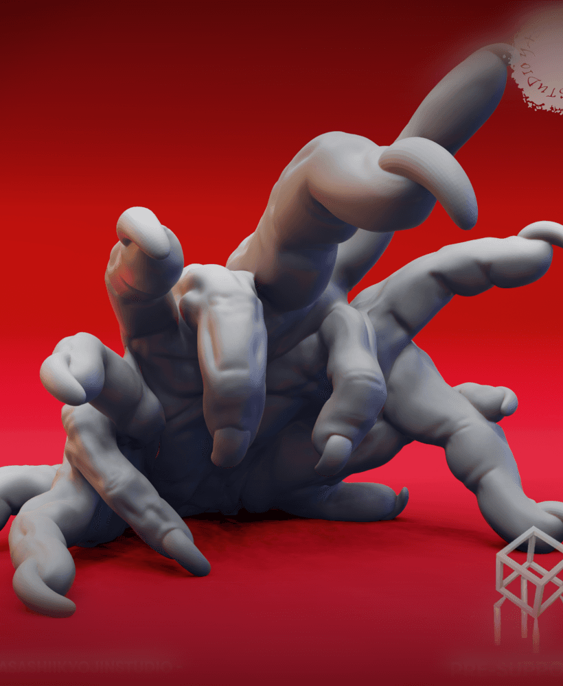 Crawling Claw - Elden - Tabletop Miniature (Pre-Supported) 3d model