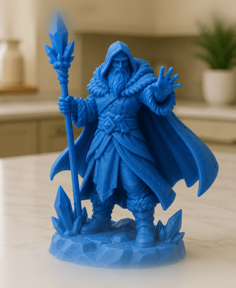 Blue Crystal Sorcerer STL 3d model