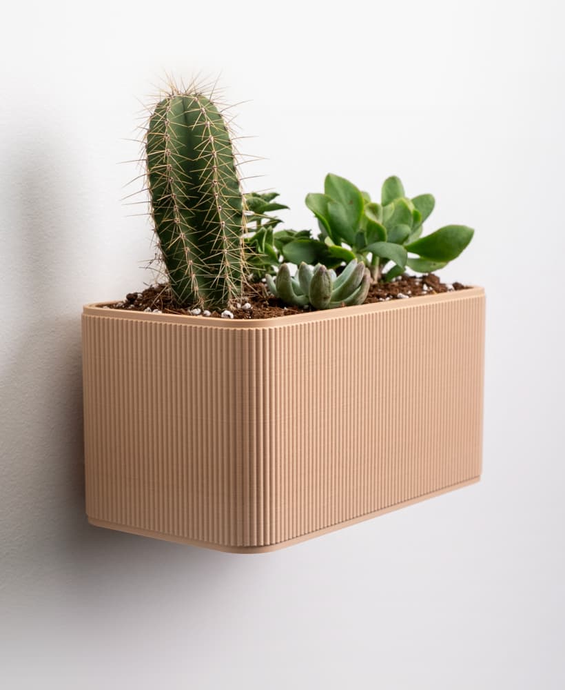 Rectangular Wall Planter 3d model