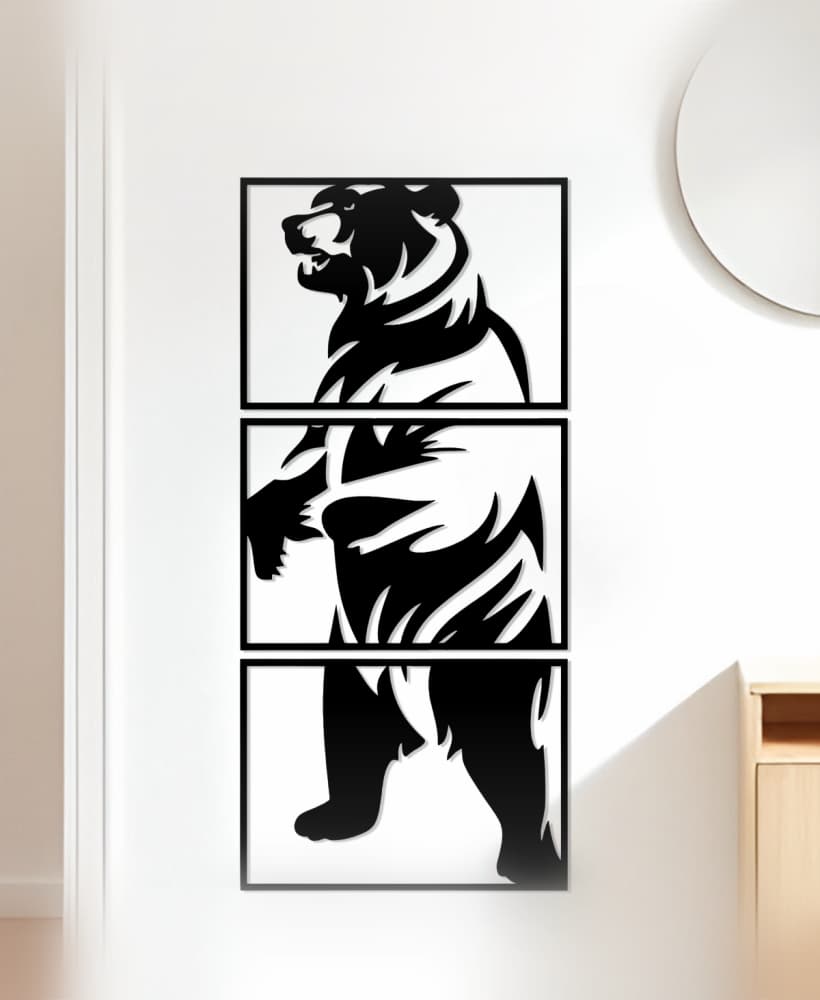 Bear Wall Art, Wall Decor, Home Decor 3d model