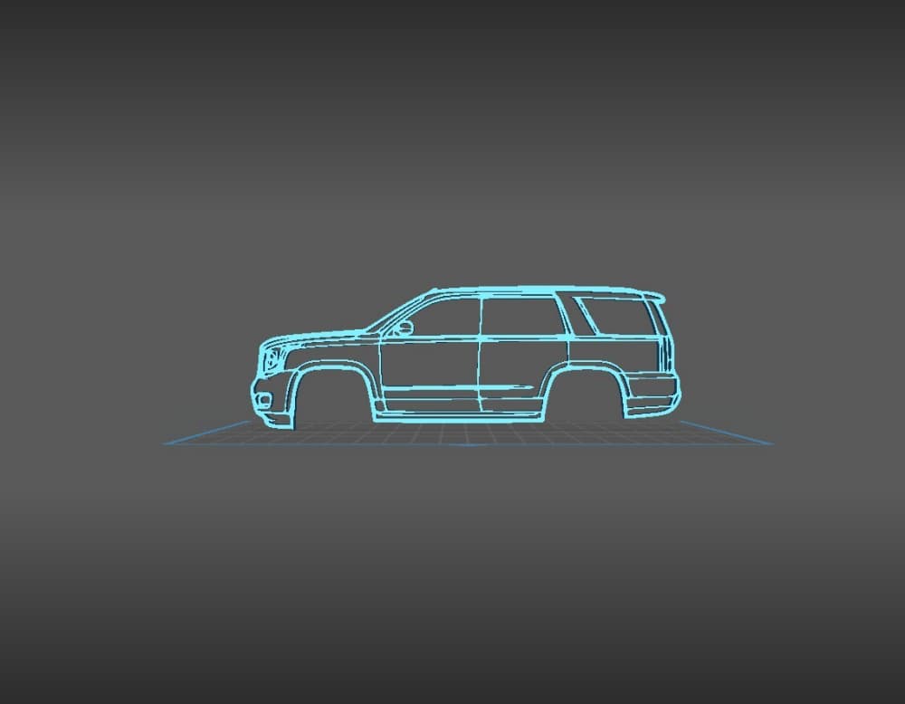 GMC - Yukon 2015 Wall Art 3d model