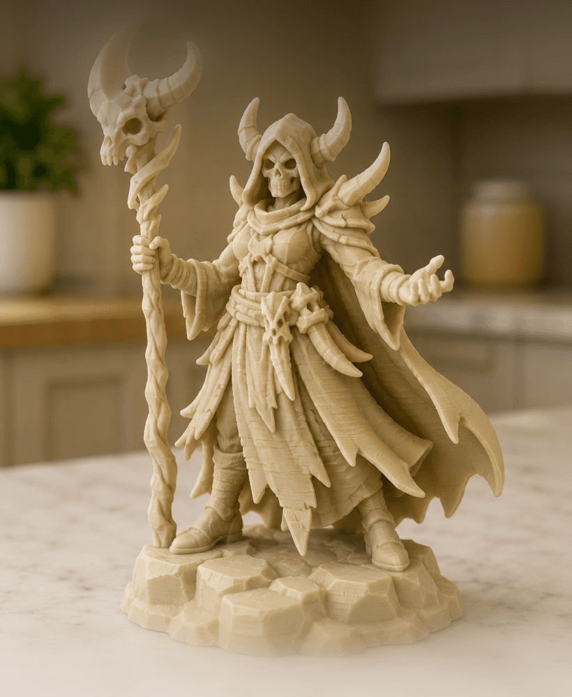 Horned Bone Priestess STL 3d model