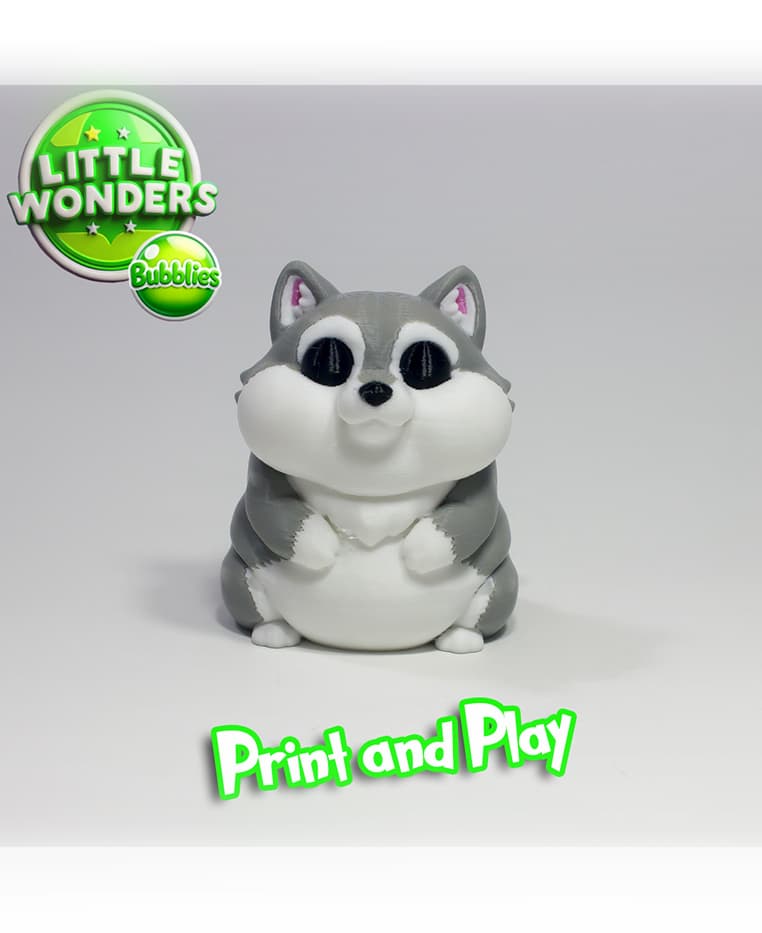 Chubby Wolf 3d model