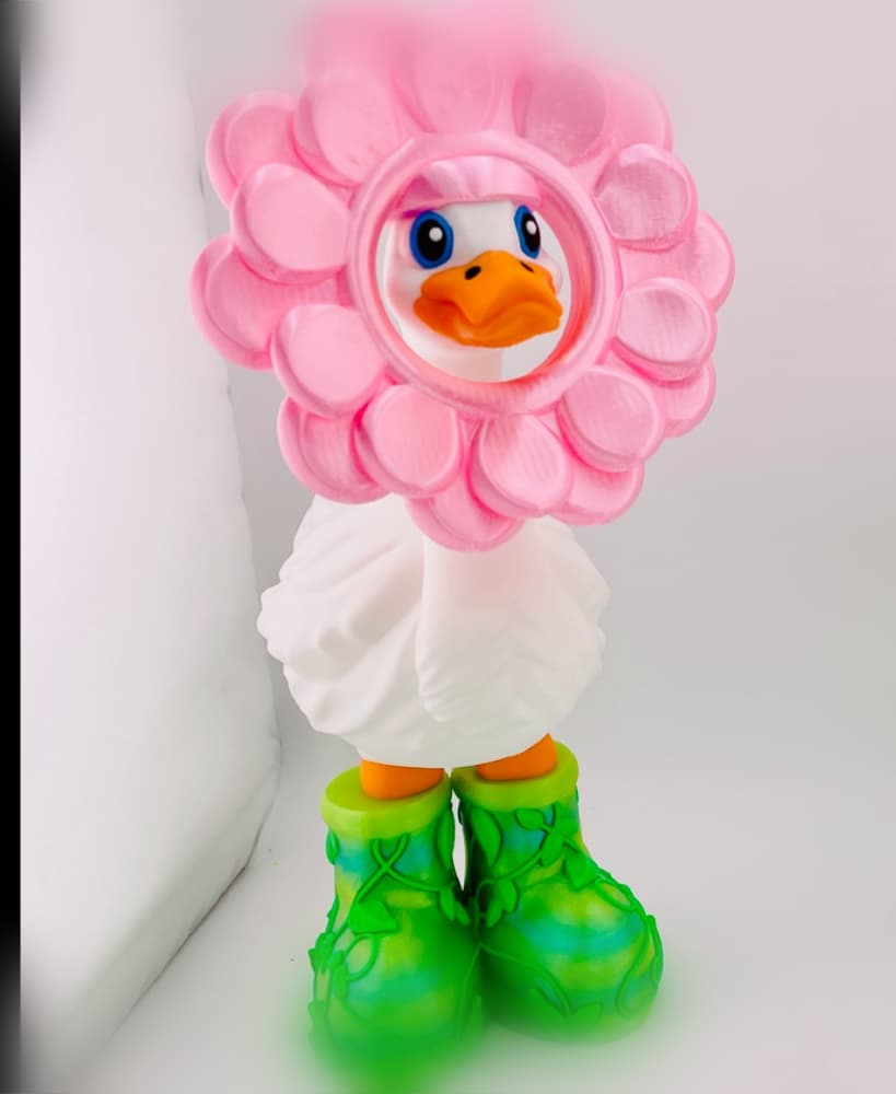 Flat Petal Flower Goose Gear for Porch Goose 3d model