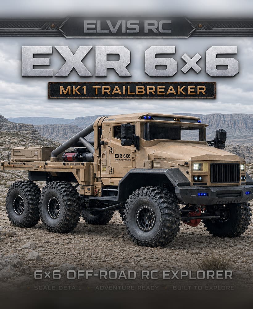 EXR 6x6 Mk1 "TRAILBREAKER" _1/10 RC Body and Chassis 3d model