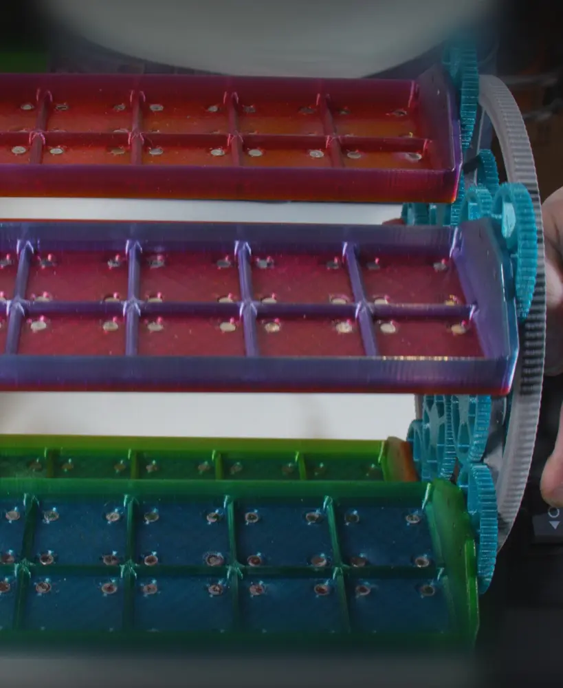 Gridfinity Carousel Carriage w Magnets 3d model
