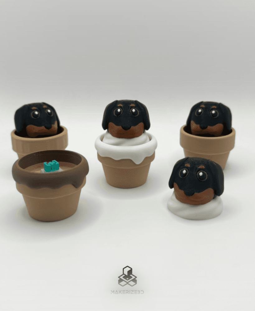 Ice Cream Buddy Clicker (dachshund) 3d model