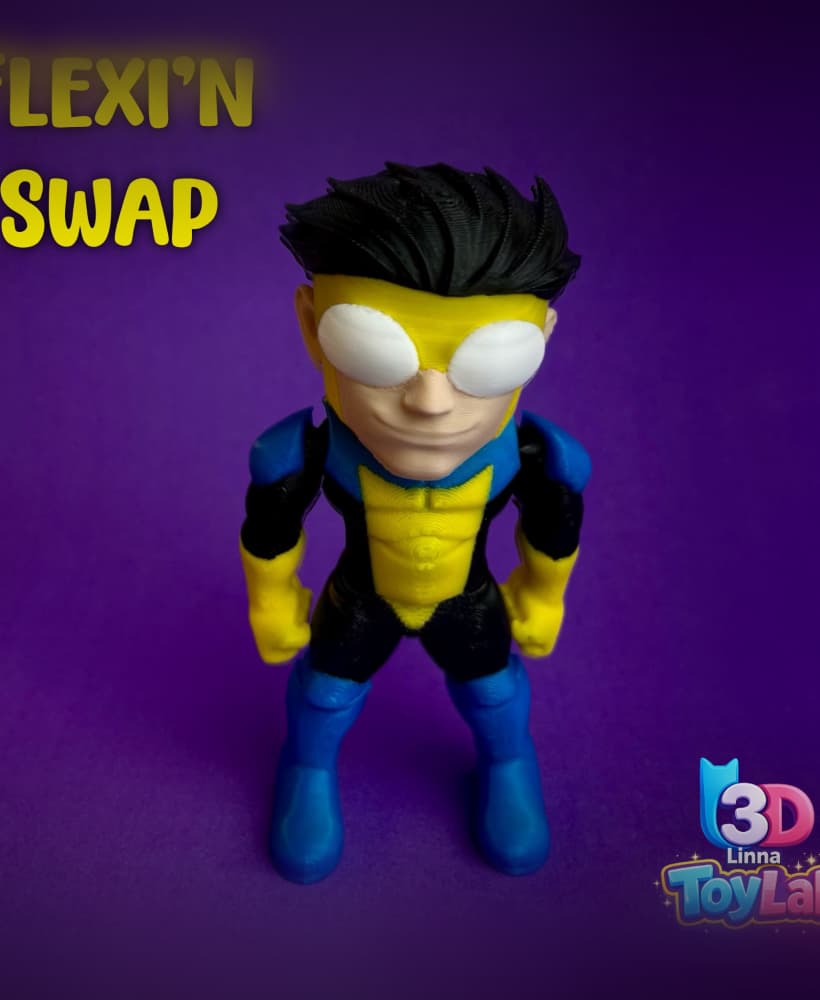MARK GRAYSON INVINCIBLE FLEXI TOY FAN ART 3d model