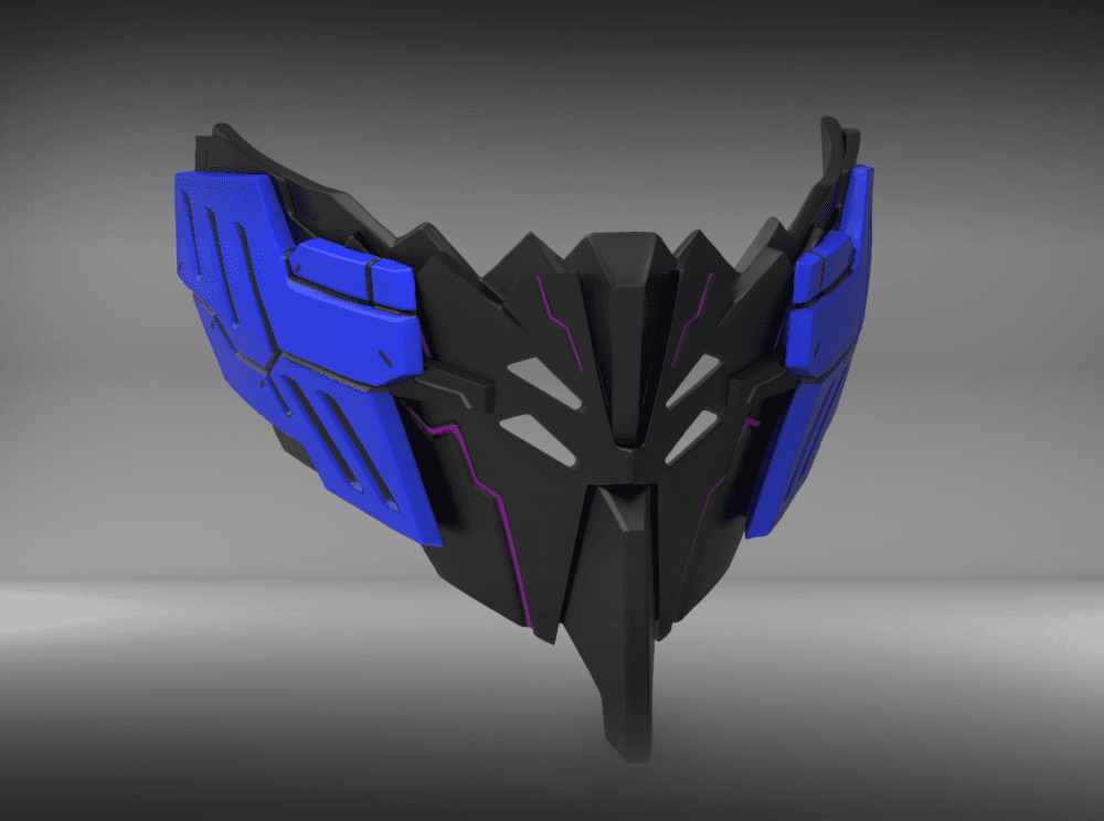 Vidar - Mecha Mask 3d model