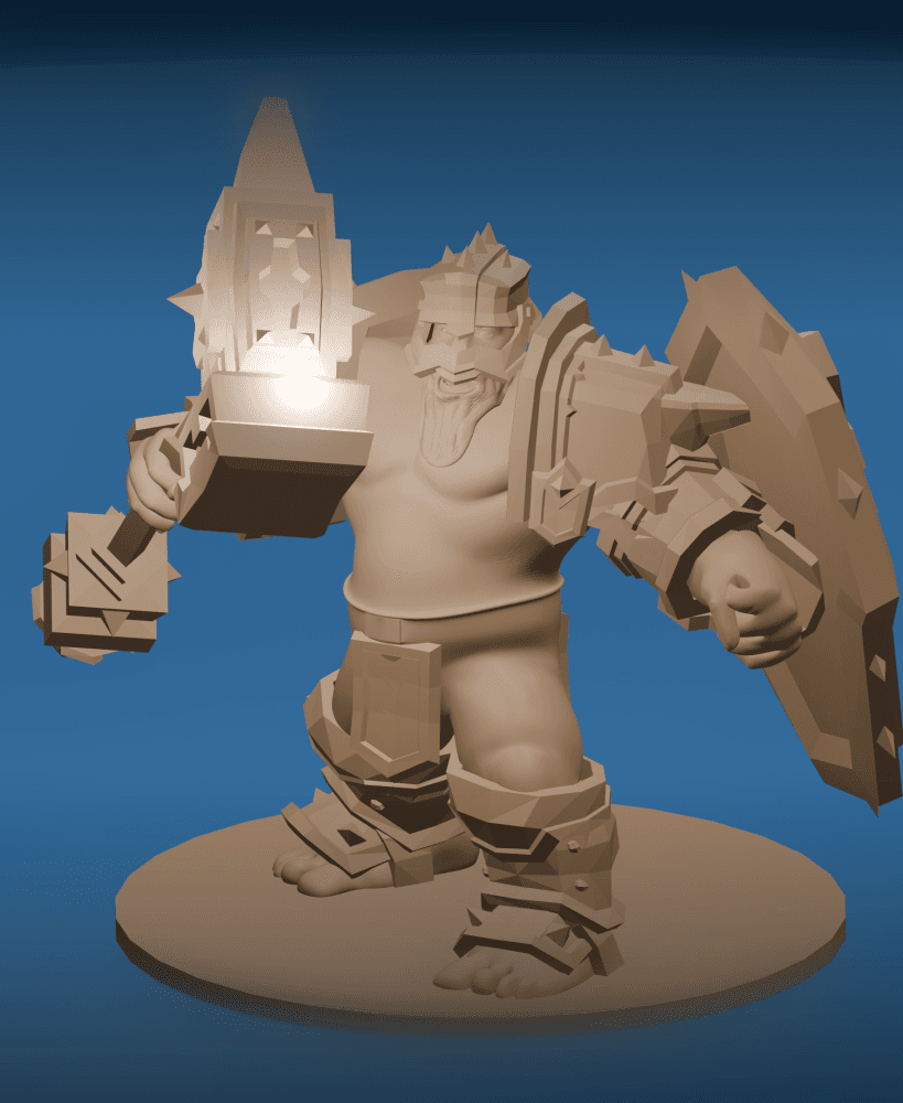 Dwarf Warrior v2.0 3d model