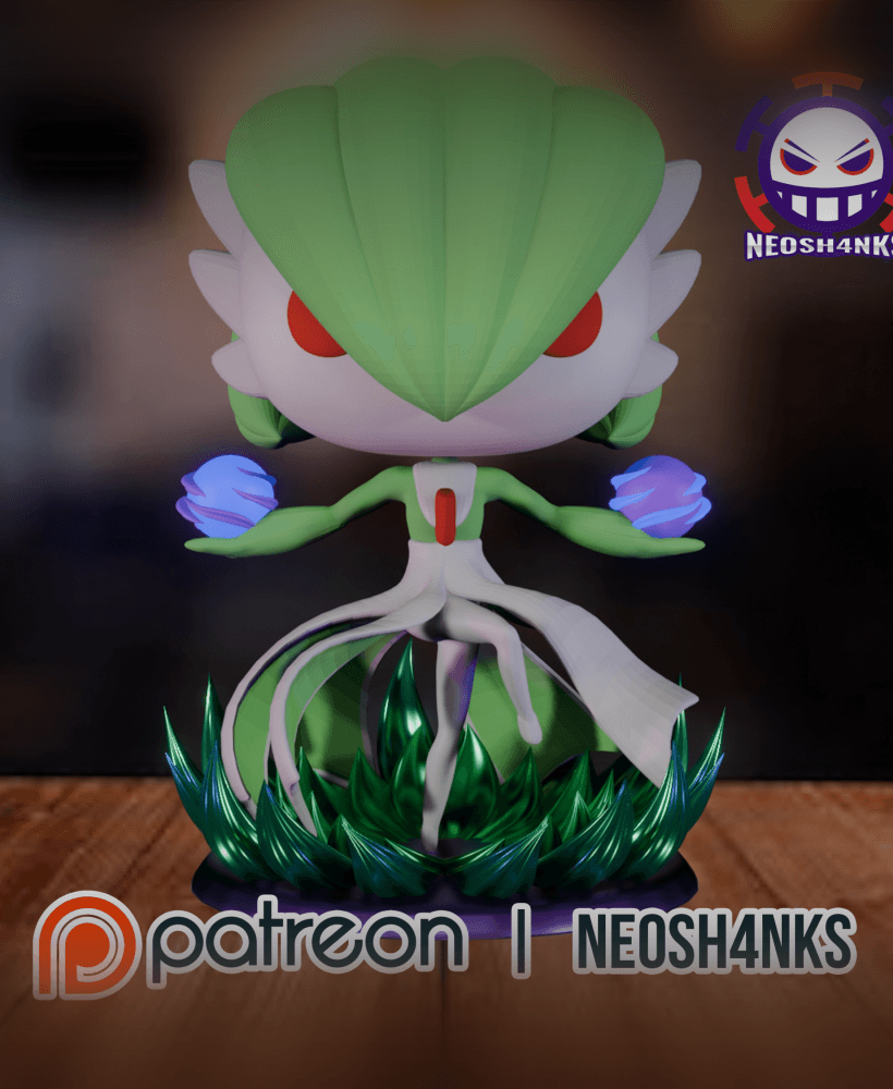 Gardevoir Funko style 3d model