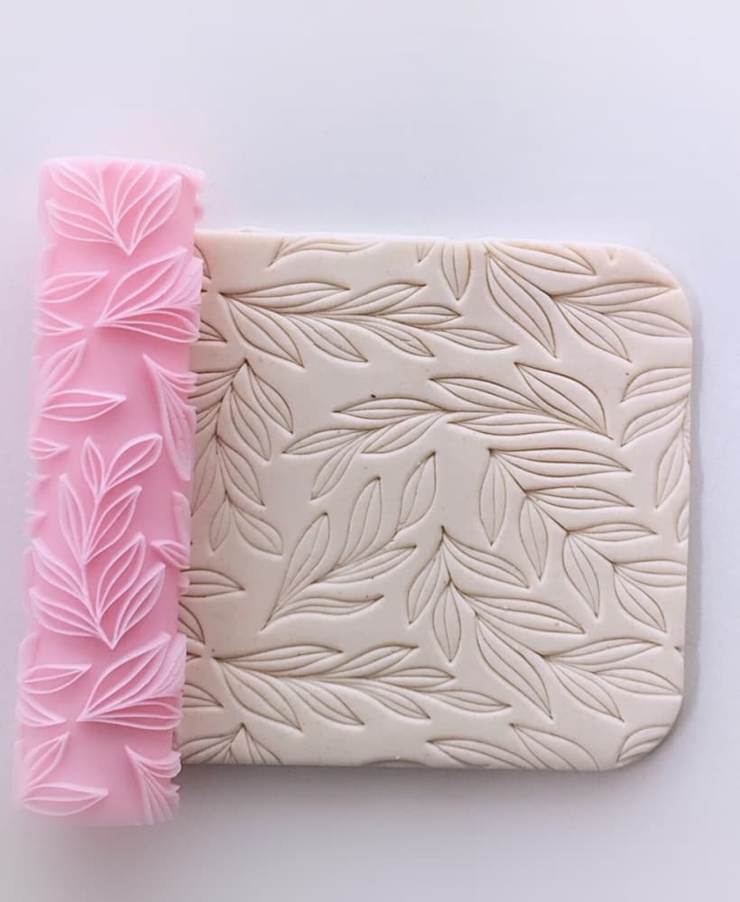Leaves Texture Roller for Polymer Clay | Seamless & Realistic Impressions 3d model