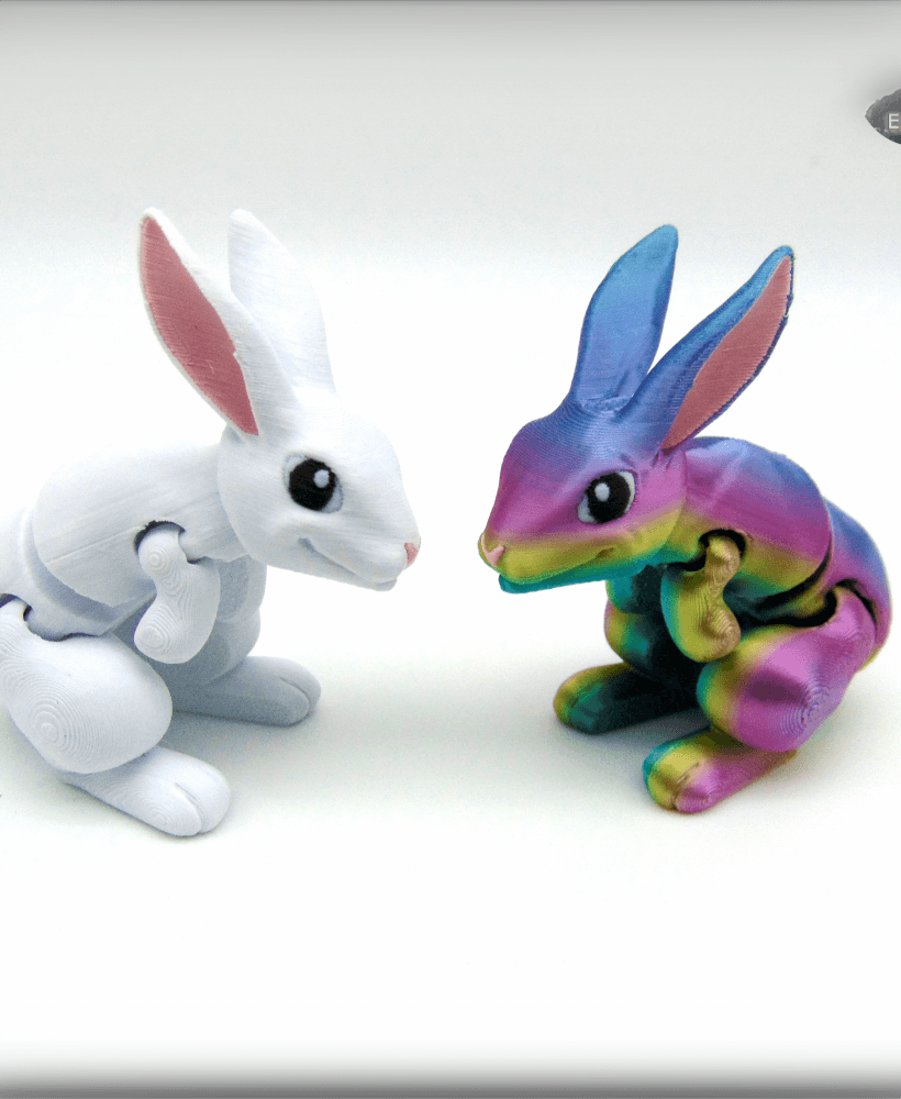 Cute articulated Rabbit 3d model