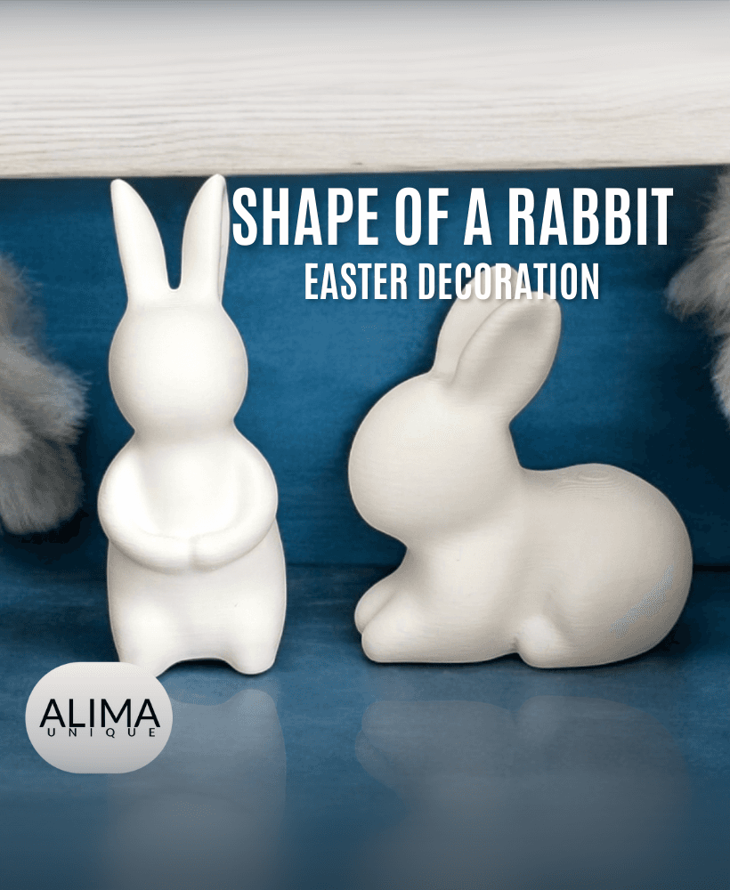 Shape of a Rabbit - Easter Decoration for your home - Support Free 3d model