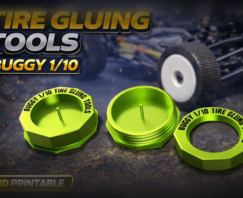 RC Buggy 1/10 Tire Gluing Tool – Precision Tyre Alignment Jig (Easy & Clean Gluing Tool) 3d model