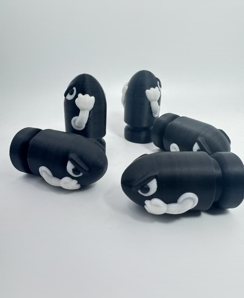 Bullet Bill Clicker Fidget 3d model
