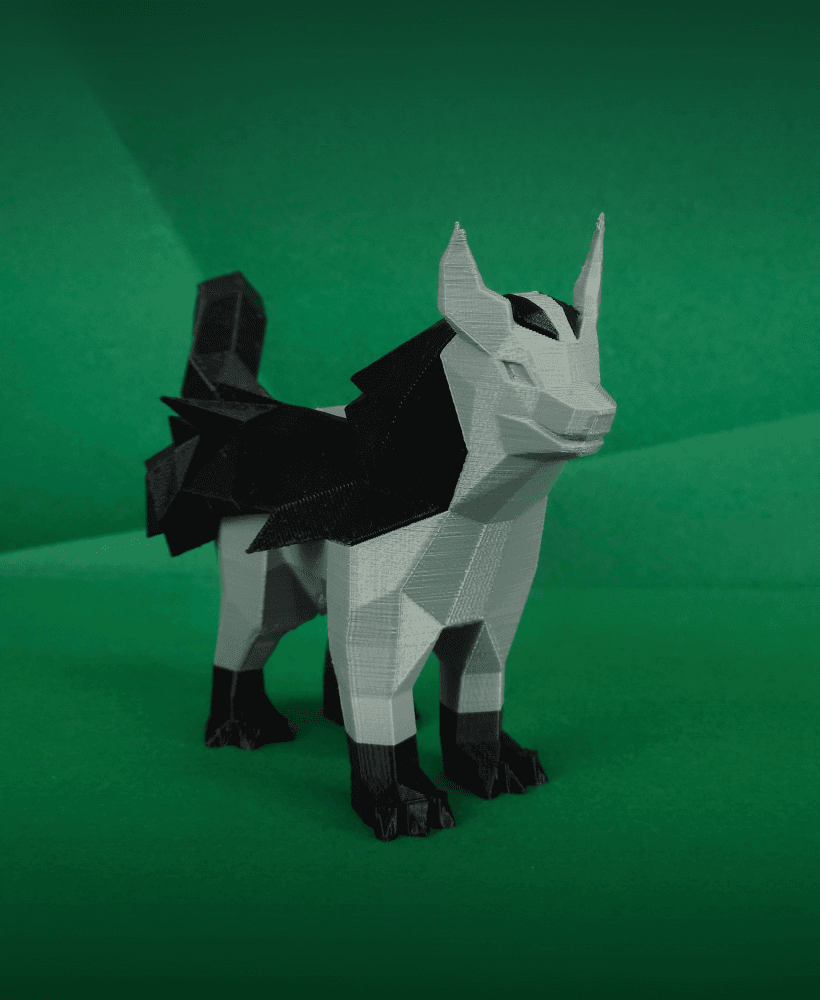 Mightyena Low Poly Pokemon 3d model