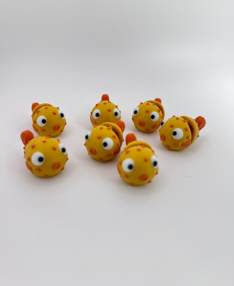 Articulated Pufferfish 3d model