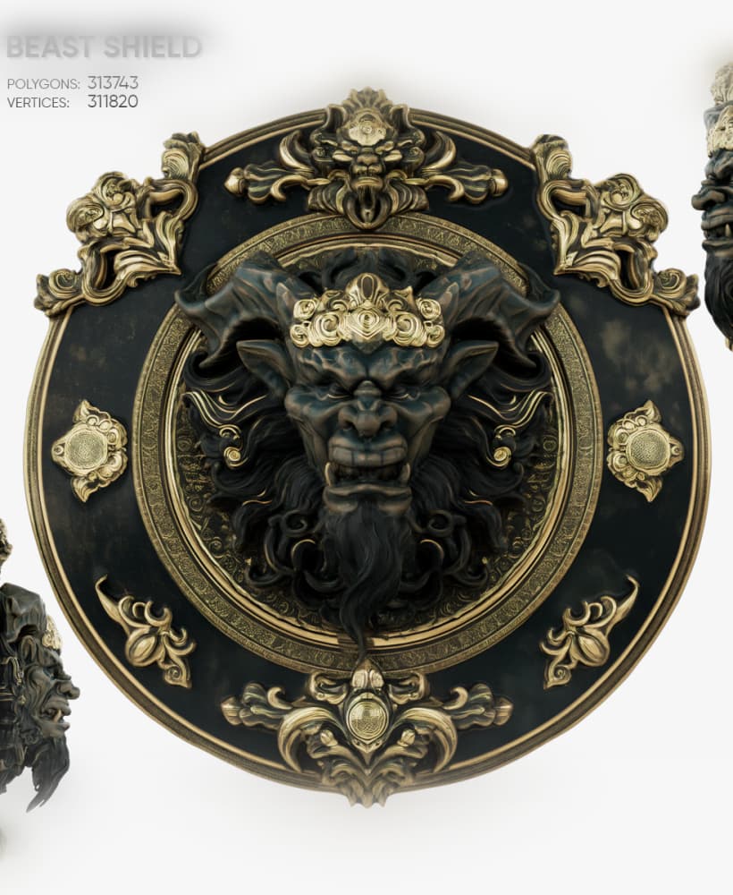 Beast Shield 3d model
