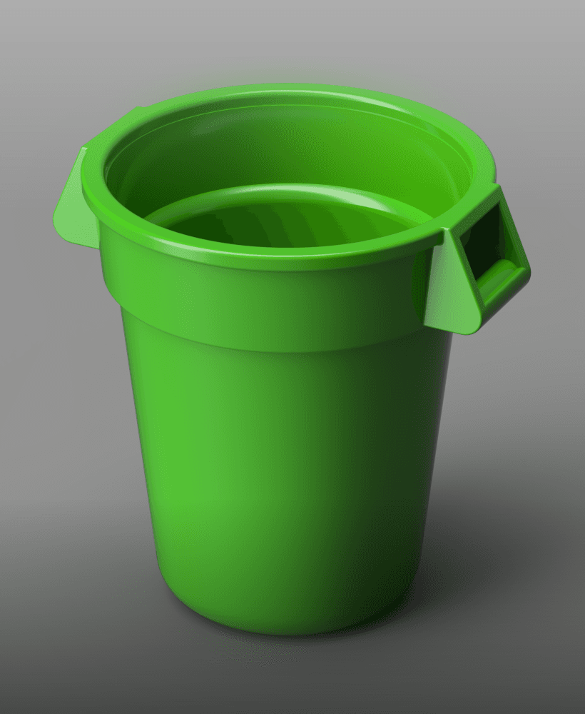 Garbage Recycle Bin 3d model